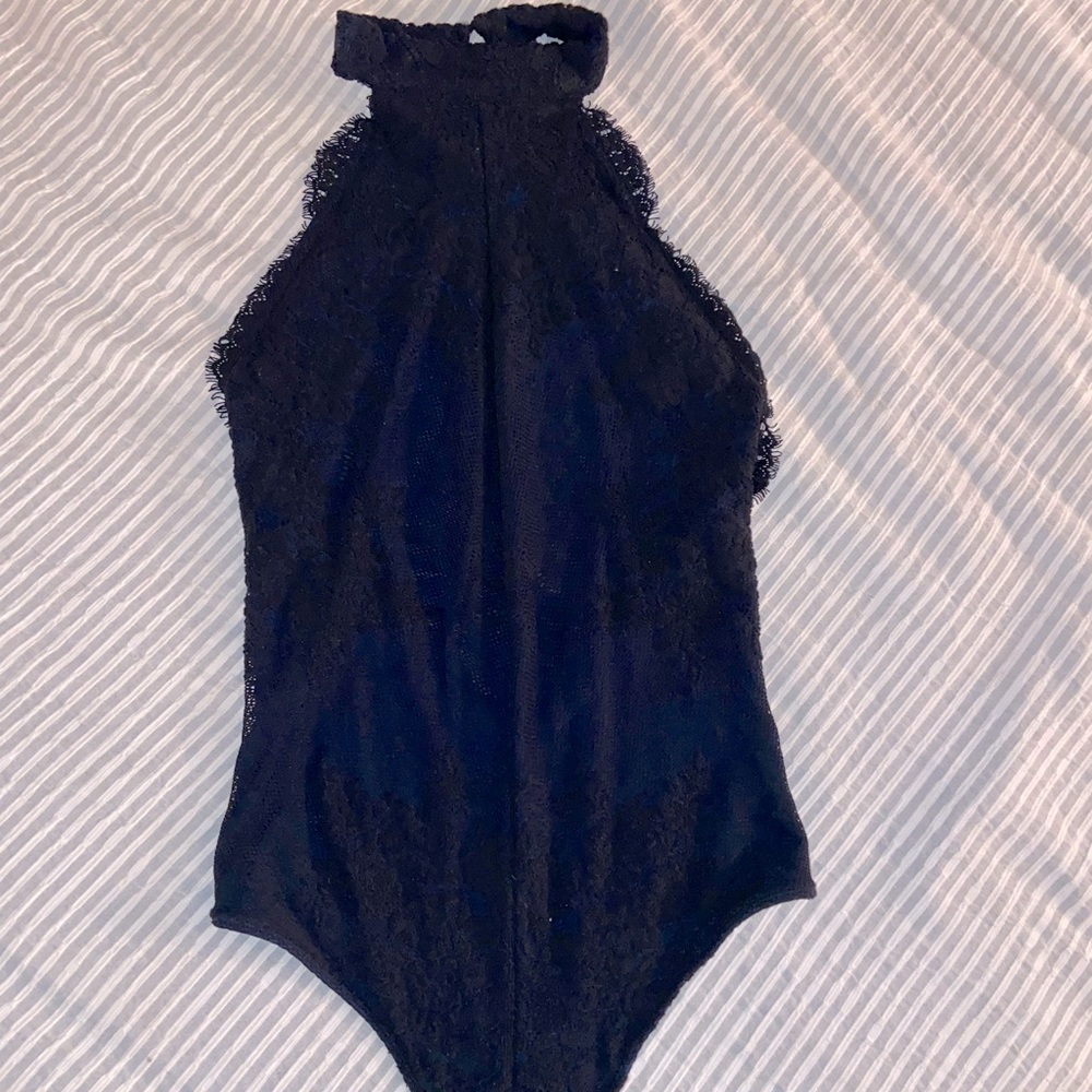 Free people lace halter bodysuit